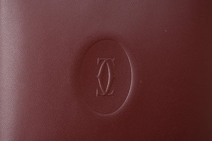 カルティエ 未使用 折財布/二つ折り財布 ヴィンテージ Cartier メンズ マスト ドゥ カルティエ ボルドー 73184192【中古】