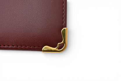 カルティエ 未使用 折財布/二つ折り財布 ヴィンテージ Cartier メンズ マスト ドゥ カルティエ ボルドー 73184192【中古】