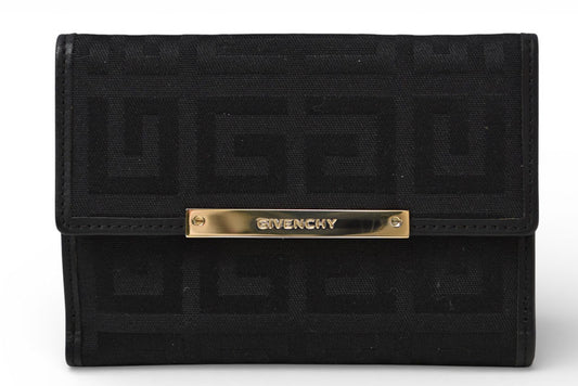 ジバンシー/ジバンシィ 未使用 折財布/三つ折り財布 GIVENCHY ヴィンテージ ナイロン ブラック【中古】
