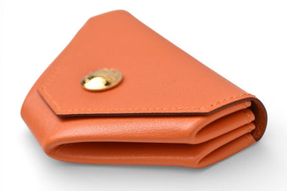 エルメス コインケース/小銭入れ HERMES ルヴァンキャトル レザー オレンジ系 □C刻印【中古】