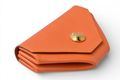 エルメス コインケース/小銭入れ HERMES ルヴァンキャトル レザー オレンジ系 □C刻印【中古】