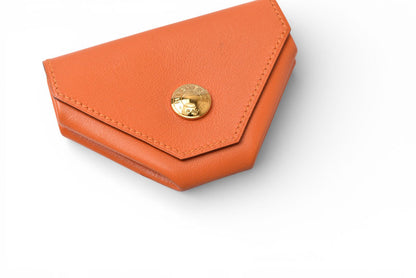 エルメス コインケース/小銭入れ HERMES ルヴァンキャトル レザー オレンジ系 □C刻印【中古】