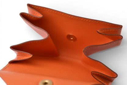 エルメス コインケース/小銭入れ HERMES ルヴァンキャトル レザー オレンジ系 □C刻印【中古】