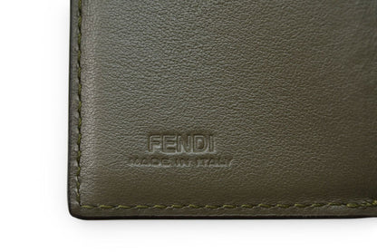 フェンディ 財布/ミニ財布 FENDI 三つ折り エフ イズ フェンディ/F IS FENDI 8M0395 ASPARAGO/カーキ系【中古】