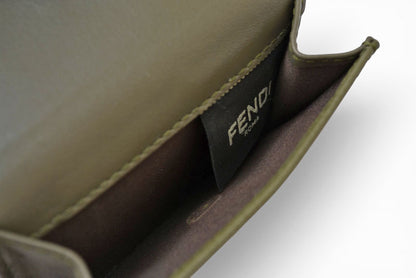 フェンディ 財布/ミニ財布 FENDI 三つ折り エフ イズ フェンディ/F IS FENDI 8M0395 ASPARAGO/カーキ系【中古】
