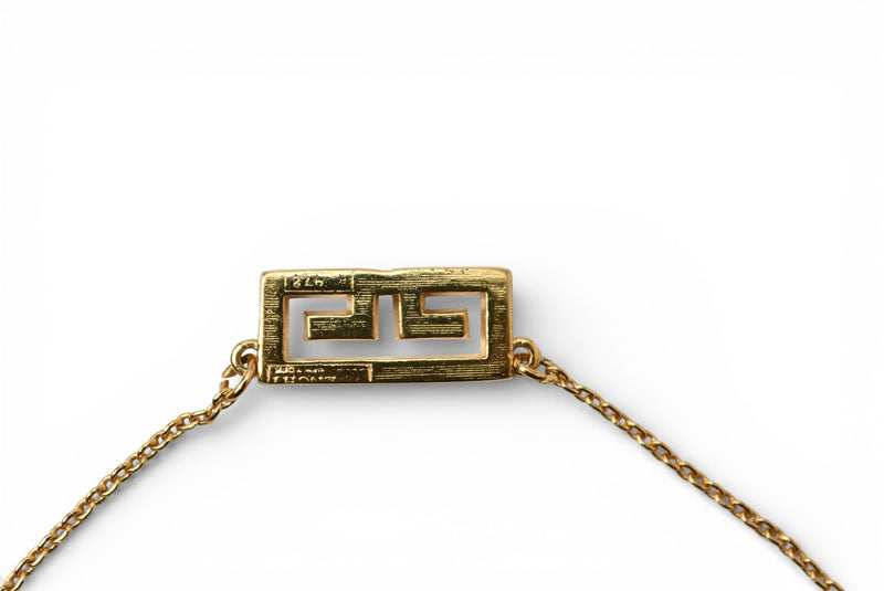 ジバンシィ ネックレス/ブレスレット ヴィンテージ GIVENCHY/ジバンシー チョーカー Gロゴ/ゴールド レディース【中古】