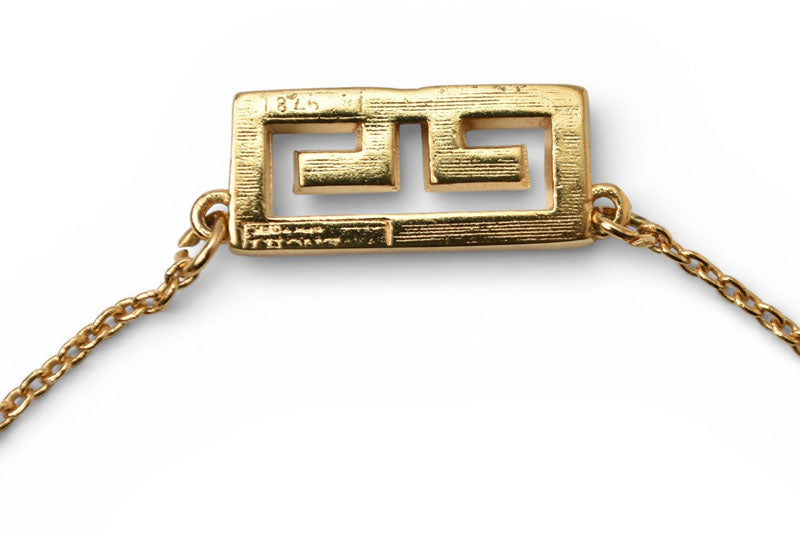 ジバンシィ ネックレス/ブレスレット ヴィンテージ GIVENCHY/ジバンシー チョーカー Gロゴ/ゴールド レディース【中古】