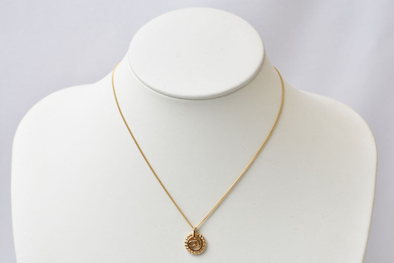 クリスチャンディオール ネックレス ヴィンテージ Christian Dior CDロゴ/サークル ゴールド【中古】