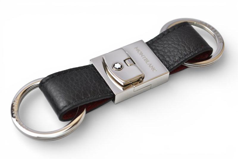 モンブラン 未使用 キーリング/キーホルダー MONTBLANC ブラック/シルバー【中古】