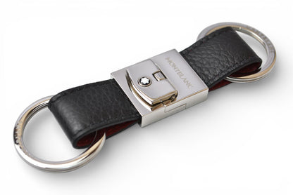 モンブラン 未使用 キーリング/キーホルダー MONTBLANC ブラック/シルバー【中古】