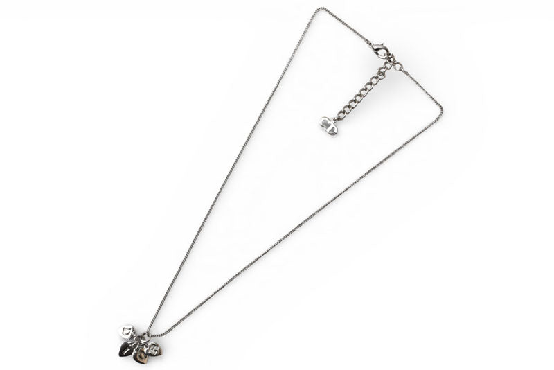 クリスチャンディオール ネックレス Christian Dior ハートモチーフ/ロゴ シルバー【中古】