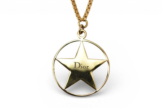 クリスチャンディオール ネックレス/チョーカー Christian Dior ヴィンテージ スターモチーフ/ロゴ ゴールド【中古】