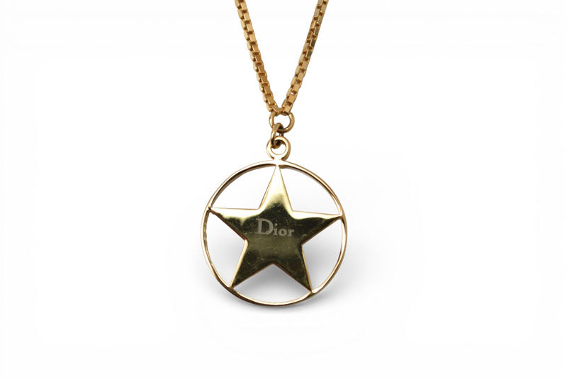 クリスチャンディオール ネックレス/チョーカー Christian Dior ヴィンテージ スターモチーフ/ロゴ ゴールド【中古】