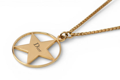 クリスチャンディオール ネックレス/チョーカー Christian Dior ヴィンテージ スターモチーフ/ロゴ ゴールド【中古】