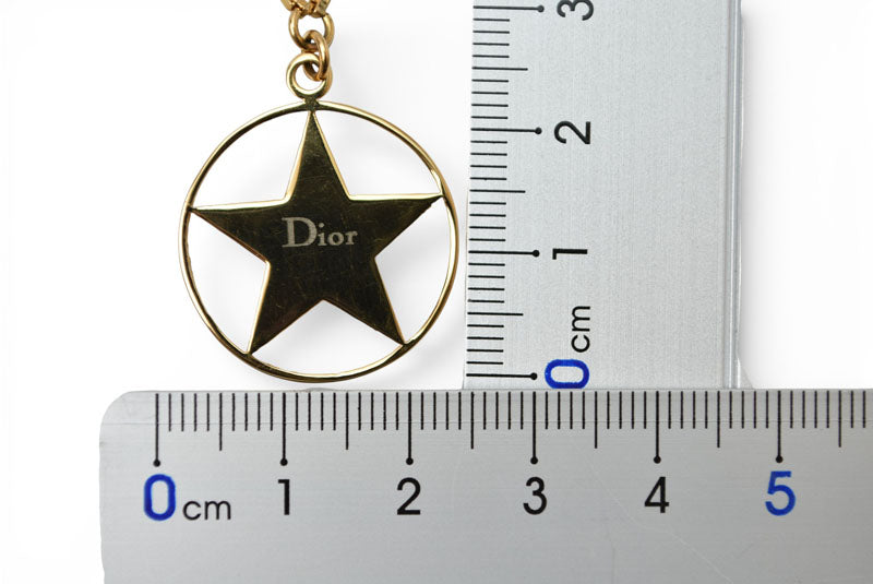 クリスチャンディオール ネックレス/チョーカー Christian Dior ヴィンテージ スターモチーフ/ロゴ ゴールド【中古】