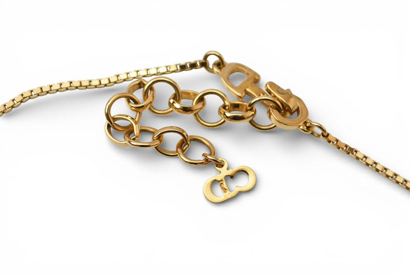 クリスチャンディオール ネックレス/チョーカー Christian Dior ヴィンテージ スターモチーフ/ロゴ ゴールド【中古】