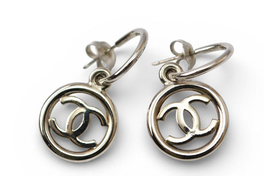 シャネル ピアス ヴィンテージ CHANEL アクセサリー CCマーク/ループ シルバー 98A A11269【中古】