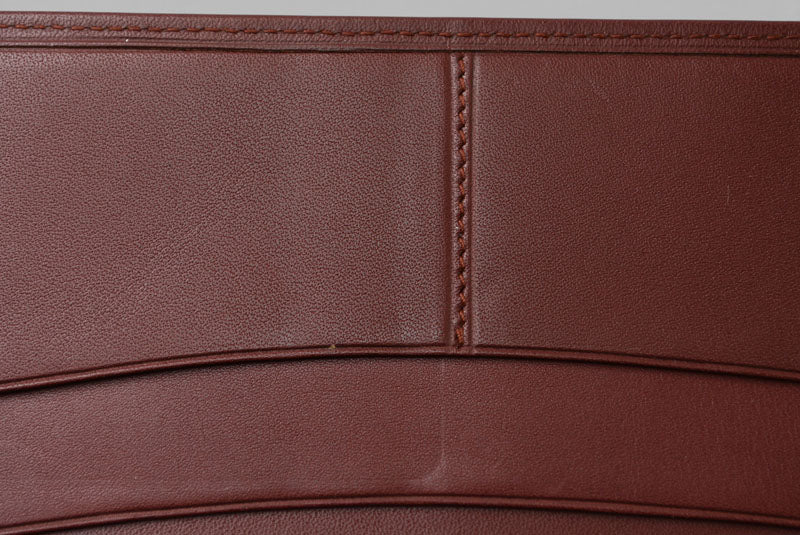 カルティエ 財布 メンズ ヴィンテージ Cartier 長財布/札入れ レザー マスト ドゥ カルティエ ボルドー 【中古】