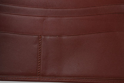 カルティエ 財布 メンズ ヴィンテージ Cartier 長財布/札入れ レザー マスト ドゥ カルティエ ボルドー 【中古】