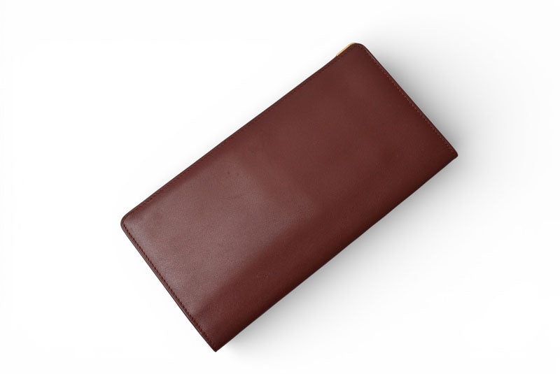 カルティエ 財布 メンズ ヴィンテージ Cartier 長財布/札入れ レザー マスト ドゥ カルティエ ボルドー 【中古】