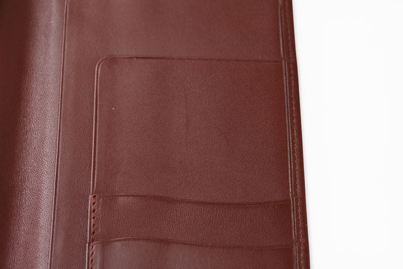 カルティエ 財布 メンズ ヴィンテージ Cartier 長財布/札入れ レザー マスト ドゥ カルティエ ボルドー 【中古】