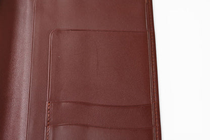カルティエ 財布 メンズ ヴィンテージ Cartier 長財布/札入れ レザー マスト ドゥ カルティエ ボルドー 【中古】