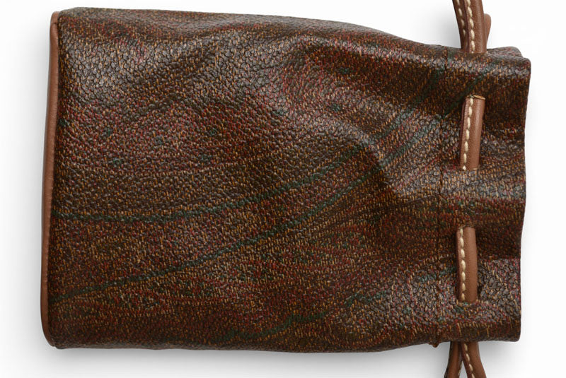 エトロ ポーチ/小物入れ ETRO ヴィンテージ 巾着ポーチ ペイズリー ブラウン【中古】