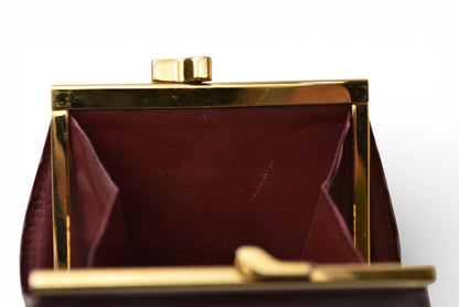 カルティエ コインケース/小銭入れ Cartier ヴィンテージ 財布/がま口 マスト ドゥ カルティエ ボルドー L300009【中古】