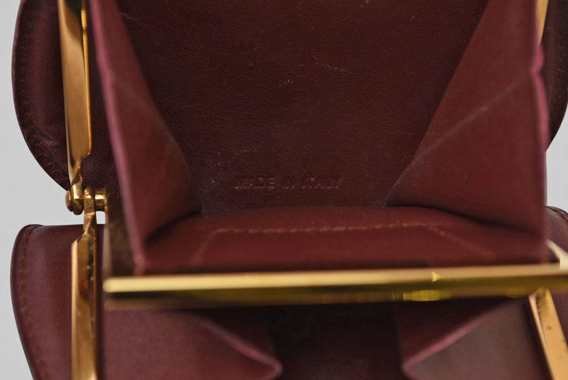 カルティエ コインケース/小銭入れ Cartier ヴィンテージ 財布/がま口 マスト ドゥ カルティエ ボルドー L300009【中古】