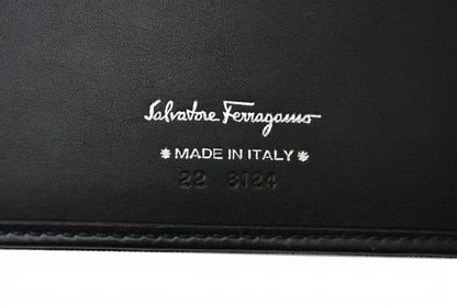 サルヴァトーレフェラガモ 財布/二つ折り メンズSalvatore Ferragamo 折財布/札入れ ブラック【中古】