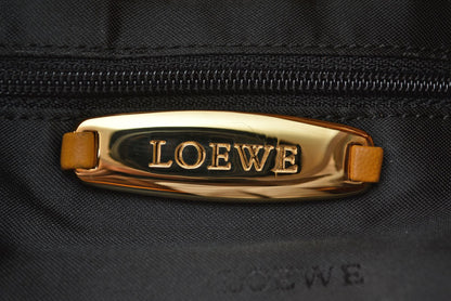 ロエベ フラメンコ ショルダーバッグ アナグラム LOEWE バッグ キャメル ヴィンテージ【中古】