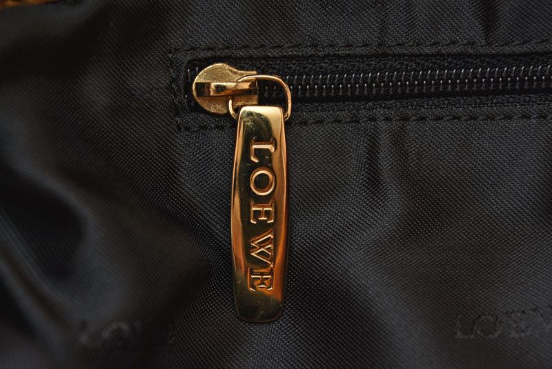 ロエベ フラメンコ ショルダーバッグ アナグラム LOEWE バッグ キャメル ヴィンテージ【中古】