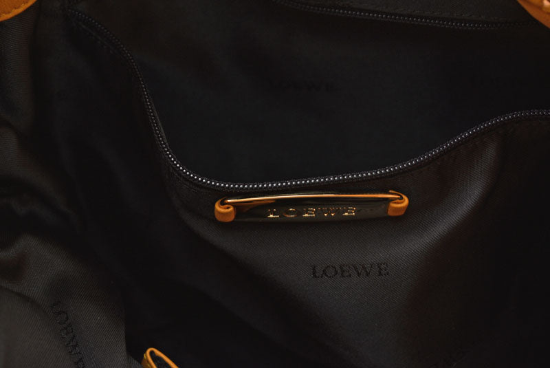 ロエベ フラメンコ ショルダーバッグ アナグラム LOEWE バッグ キャメル ヴィンテージ【中古】