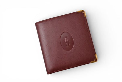 カルティエ 折財布/二つ折り財布 ヴィンテージ Cartier メンズ マスト ドゥ カルティエ ボルドー 73184192【中古】