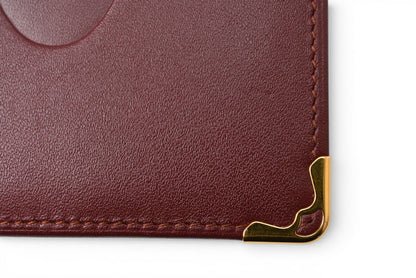 カルティエ 折財布/二つ折り財布 ヴィンテージ Cartier メンズ マスト ドゥ カルティエ ボルドー 73184192【中古】