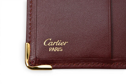 カルティエ 折財布/二つ折り財布 ヴィンテージ Cartier メンズ マスト ドゥ カルティエ ボルドー 73184192【中古】