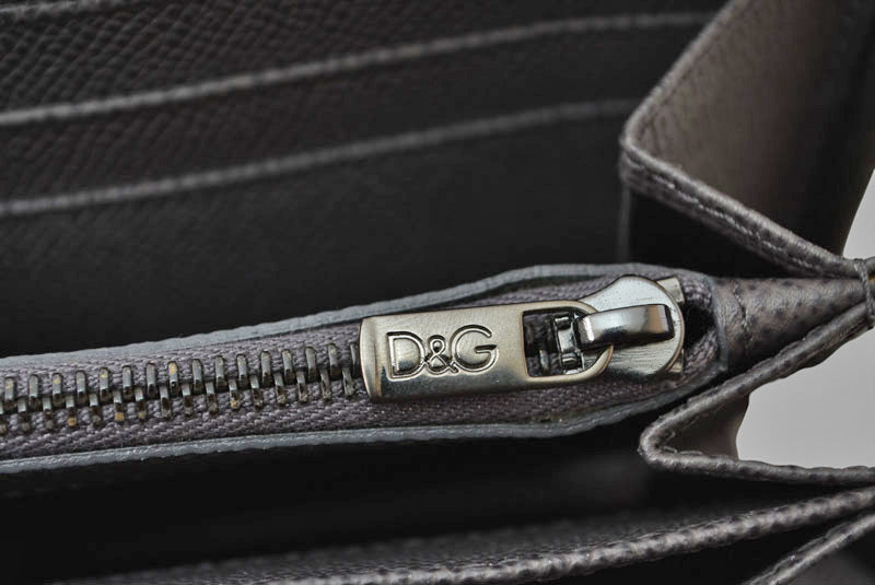 ドルチェアンドガッバーナ 財布 DOLCE&GABBANA/ドルガバ 長財布/ラウンドファスナー式 グレー BP1672 メンズ/レディース【中古】