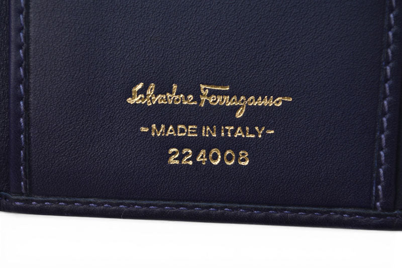 サルヴァトーレフェラガモ 財布 Salvatore Ferragamo 長財布 ガンチーニ/ロイヤルブルー【中古】