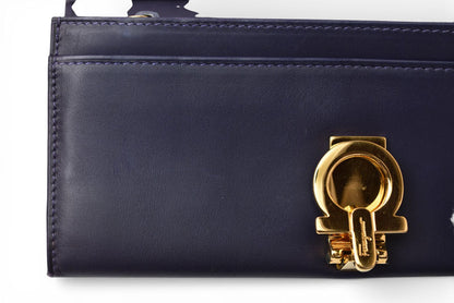 サルヴァトーレフェラガモ 財布 Salvatore Ferragamo 長財布 ガンチーニ/ロイヤルブルー【中古】