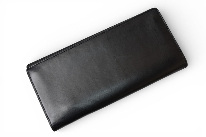 カルティエ 財布 メンズ Cartier 長財布 レザー パシャ ブラック/シルバー L3000440 メンズ/レディース【中古】