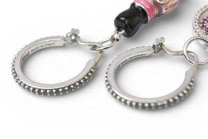 ミュウミュウ ピアス miumiu アクセサリー 香水/ハートモチーフ クリスタル/ラインストーン【中古】