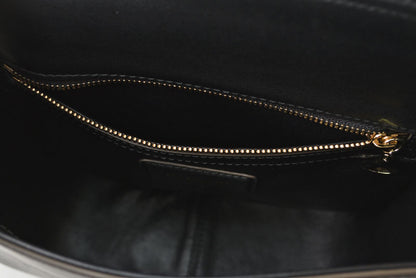 ブルガリ バッグ BVLGARI ディーヴァ ドリーム レザー チェーンショルダーバッグ ブラック/モカ【中古】