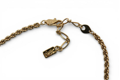 サンローラン ネックレス/ペンダント ユニセックス SAINT LAURENT ヴィンテージゴールド プレートモチーフ YSL レディース【中古】