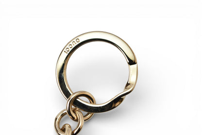 グッチ キーリング/キーホルダー/チャーム GUCCI テディベア クマ スワロフスキー ラインストーン グレー 354360【中古】
