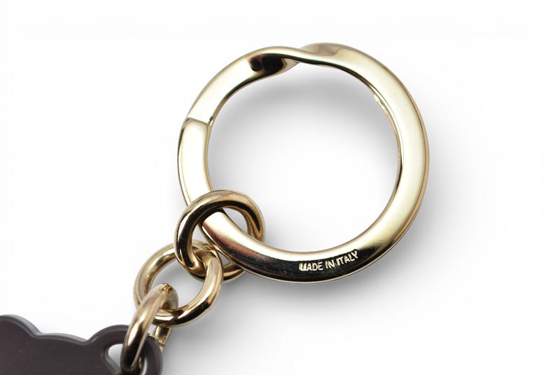 グッチ キーリング/キーホルダー/チャーム GUCCI テディベア クマ スワロフスキー ラインストーン グレー 354360【中古】