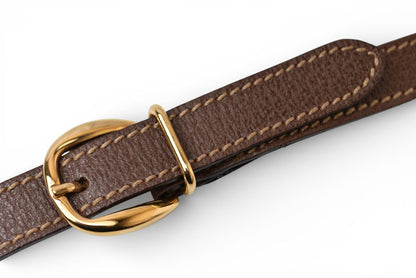 グッチ バンブー ハンドバッグ/バニティケース ヴィンテージ 2way GUCCI レザー ブラウン ストラップ付【中古】