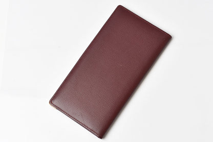 カルティエ 財布/札入れ メンズ Cartier 長財布 型押しレザー マスト ドゥ カルティエ ボルドー【中古】