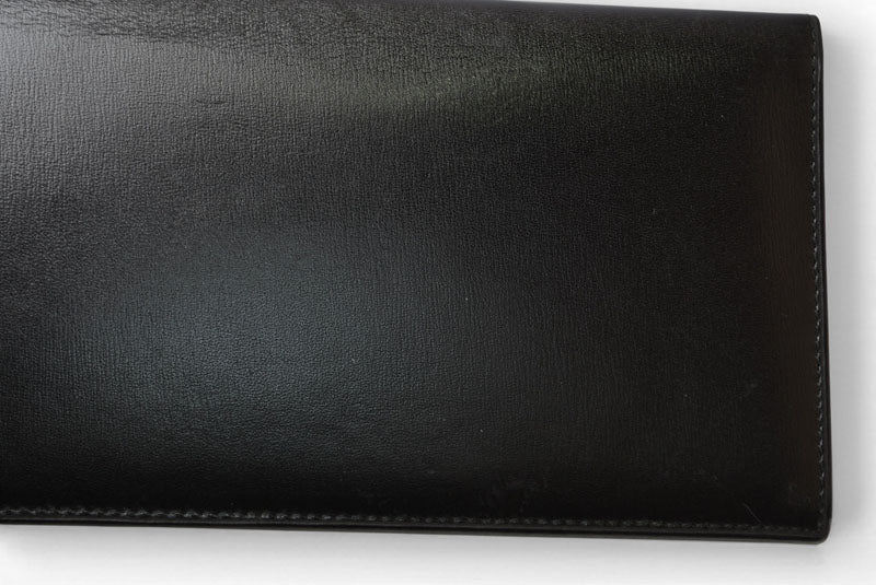 カルティエ 財布 メンズ Cartier 長財布 レザー パシャ ブラック/シルバー メンズ/レディース【中古】