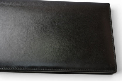 カルティエ 財布 メンズ Cartier 長財布 レザー パシャ ブラック/シルバー メンズ/レディース【中古】