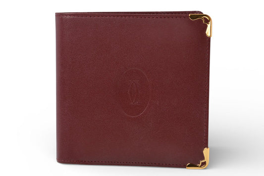 カルティエ 未使用 折財布/二つ折り財布 ヴィンテージ Cartier メンズ マスト ドゥ カルティエ ボルドー 73184192【中古】